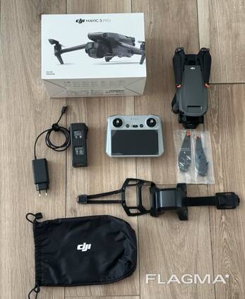 Mavic 3 Pro with extra battery and accessories.