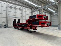 Mélybölcsős félpótkocsi 4 axle hosszabbítható, teleszkópos