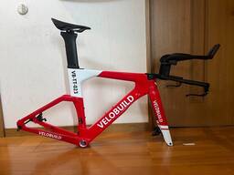 VeloBuild TT karbon kerékpár vázszett S méret Disc T800 karbon